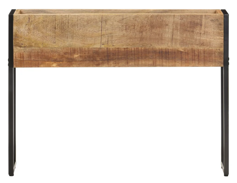 Pflanzkübel 90x20x68 cm Raues Mangoholz