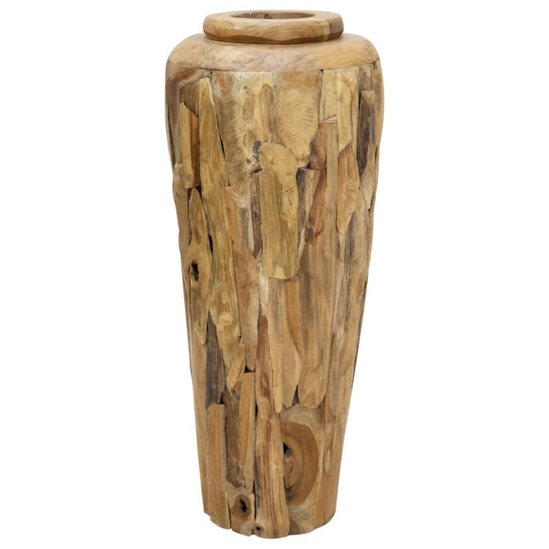 Deko-Vase 40 x 100 cm Massivholz Teak