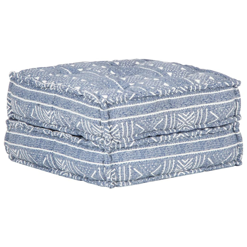 Pouf 60x70x36 cm Indigo Stoff