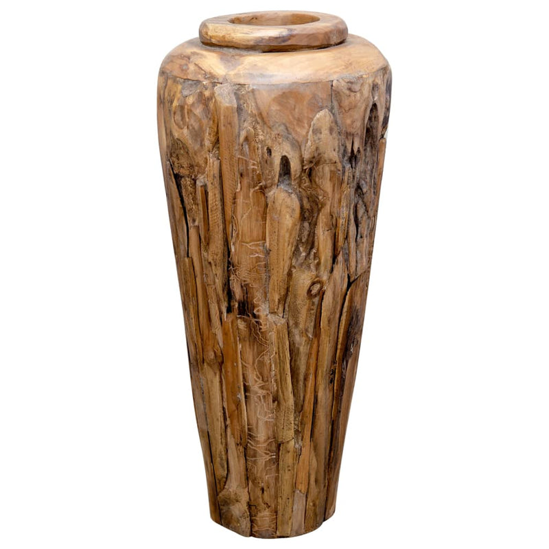 Deko-Vase 40 x 100 cm Massivholz Teak