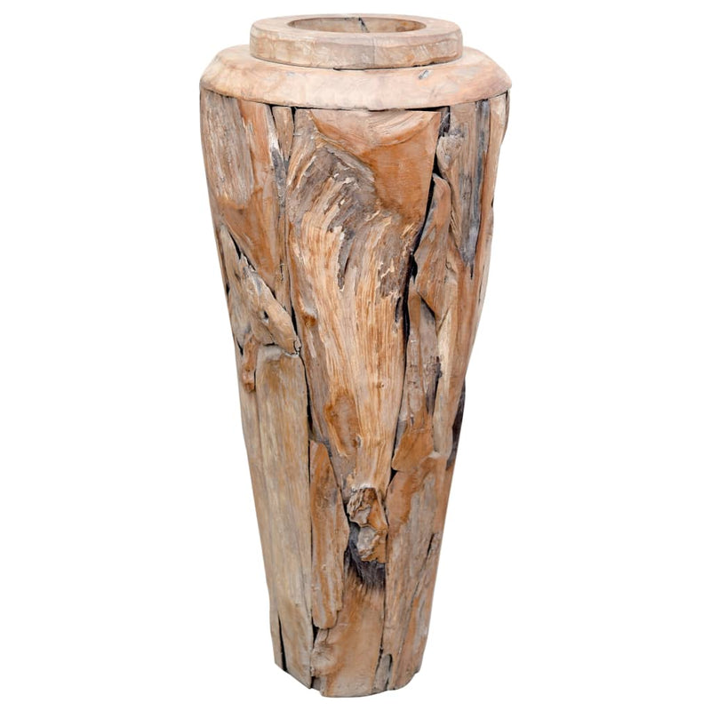 Deko-Vase 40 x 100 cm Massivholz Teak