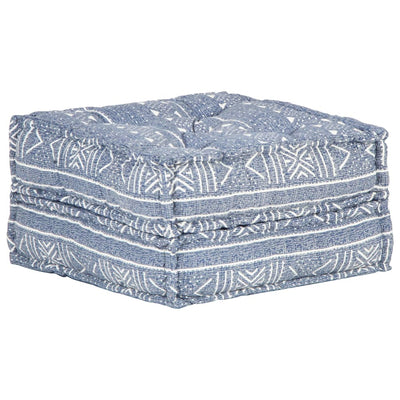 Pouf 60x70x36 cm Indigo Stoff