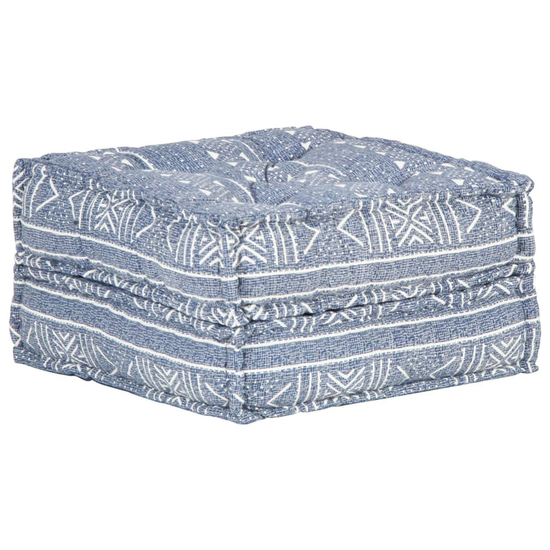 Pouf 60x70x36 cm Indigo Stoff