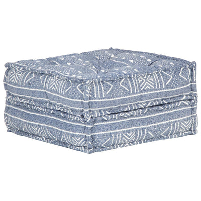 Pouf 60x70x36 cm Indigo Stoff