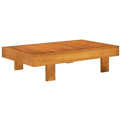 4-tlg. Garten-Lounge-Set mit Creme Auflagen Massivholz Akazie