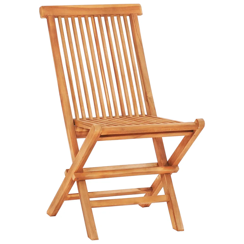 3-tlg. Bistro-Set Klappbar Teak Massivholz