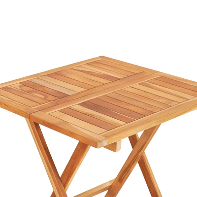 3-tlg. Bistro-Set Klappbar Teak Massivholz