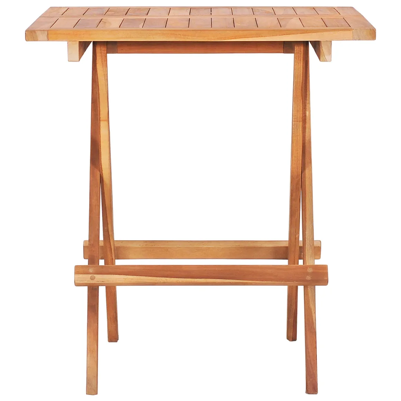 3-tlg. Bistro-Set Klappbar Teak Massivholz