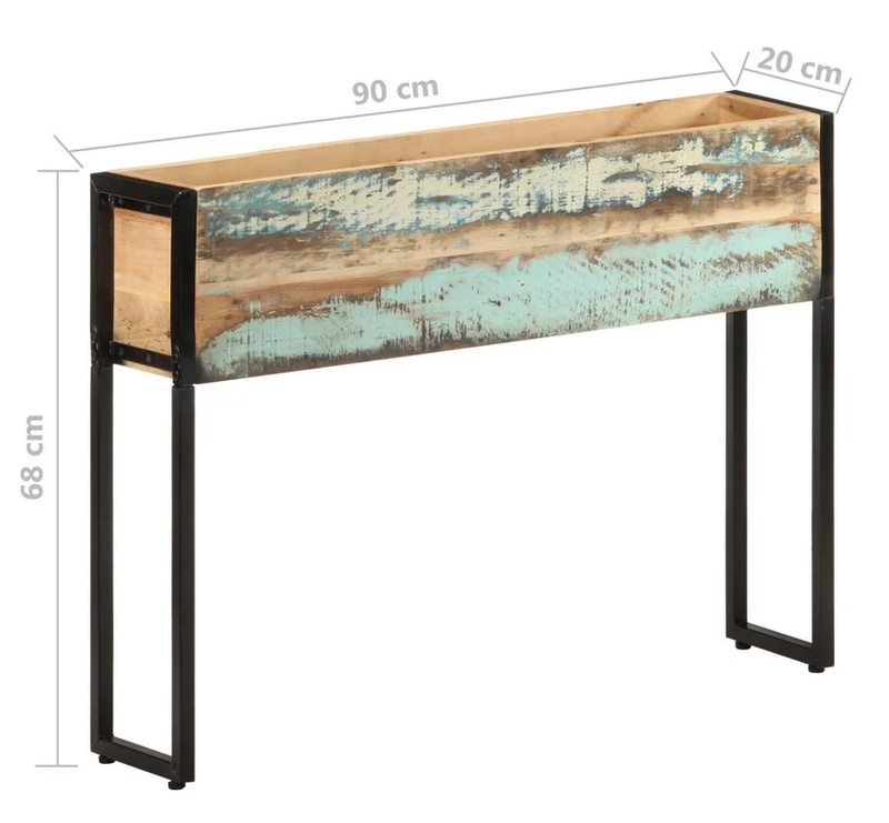 Pflanzkübel 90x20x68 cm Recyceltes Massivholz