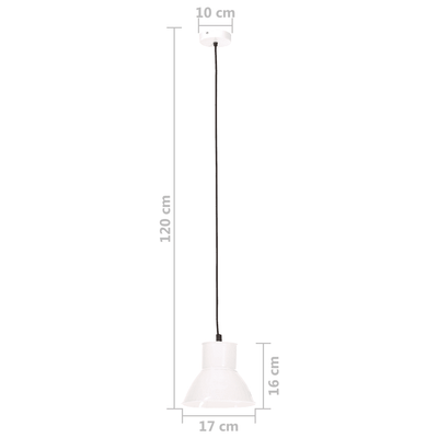 Hängelampe 25 W Weiß Rund 17 cm E27