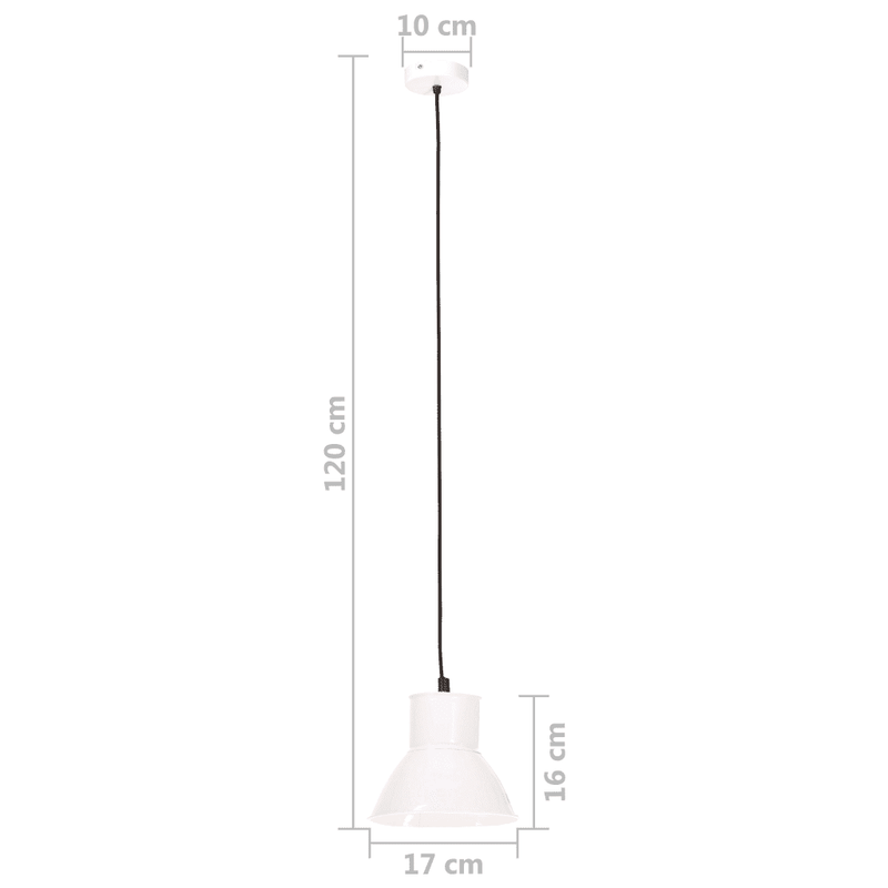 Hängelampe 25 W Weiß Rund 17 cm E27