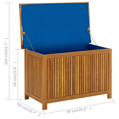 Aufbewahrungsbox 90x50x106 cm Massivholz Akazie